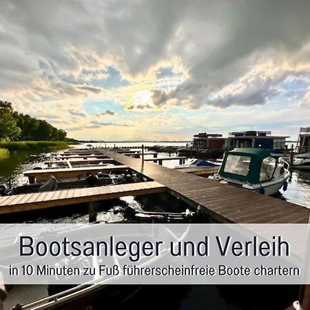 Strandhaus Mathea - Ruhige Lage Direkt Am Fleesensee - Parkplatz, Kamin, Sauna - Familienfreundlich