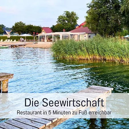 Strandhaus Mathea - Ruhige Lage Direkt Am Fleesensee - Parkplatz, Kamin, Sauna - Familienfreundlich بيت للعطل