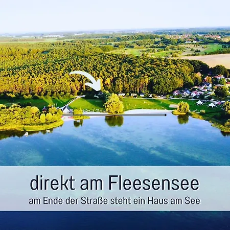 Strandhaus Mathea - Ruhige Lage Direkt Am Fleesensee - Parkplatz, Kamin, Sauna - Familienfreundlich